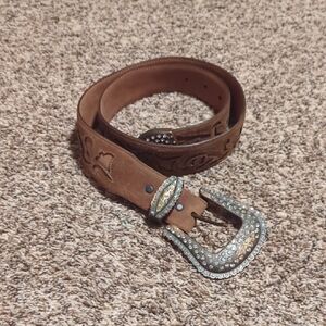 Justin Boots Leather Western Belt